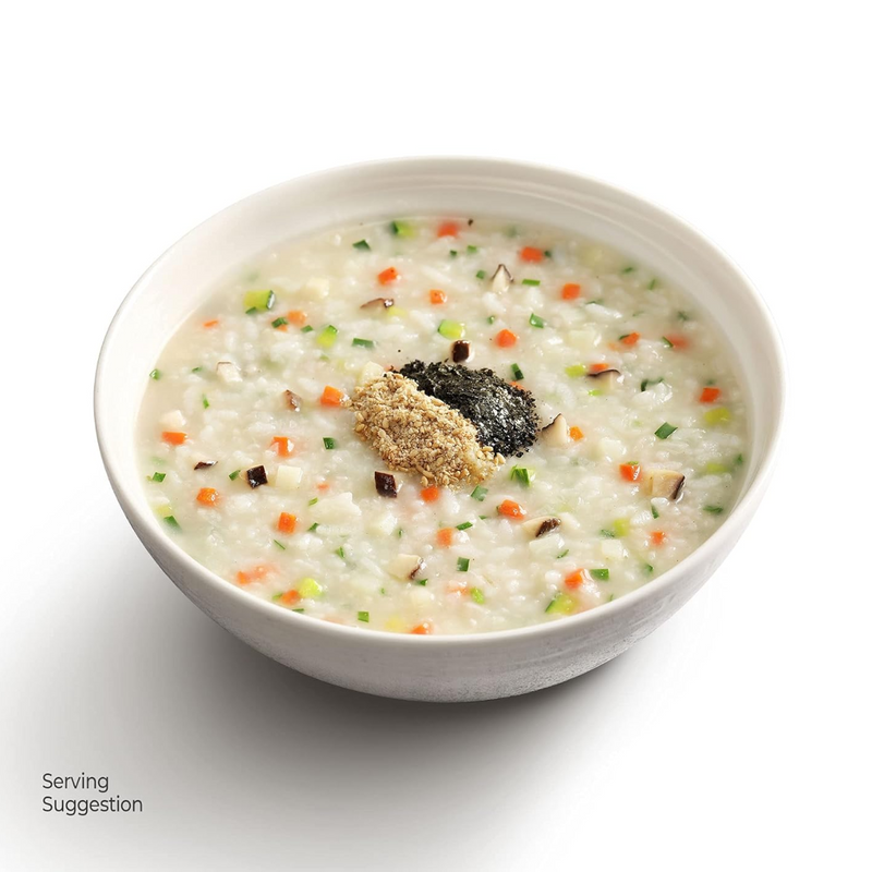 BONJUK Abalone & Mushroom (Juk) Rice Porridge - Ready to eat meal (300g), Easy to prepare porridge pouch