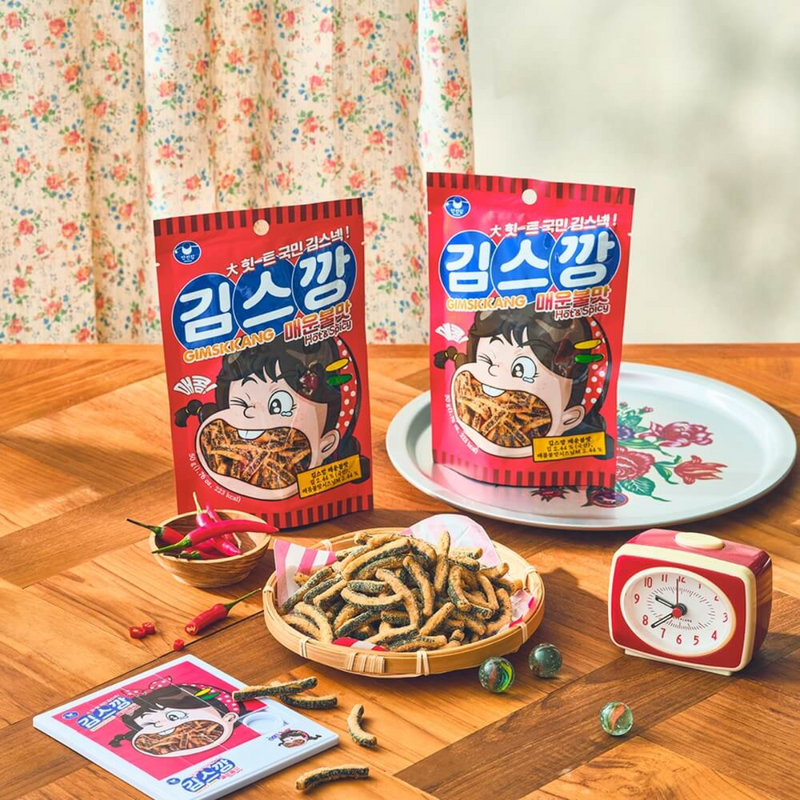 MANJUN Kimskkang Seaweed (Nori) Snack Combo Edition (김스깡 오리지널 & 매운불맛 콤보) 3.88oz (110g)