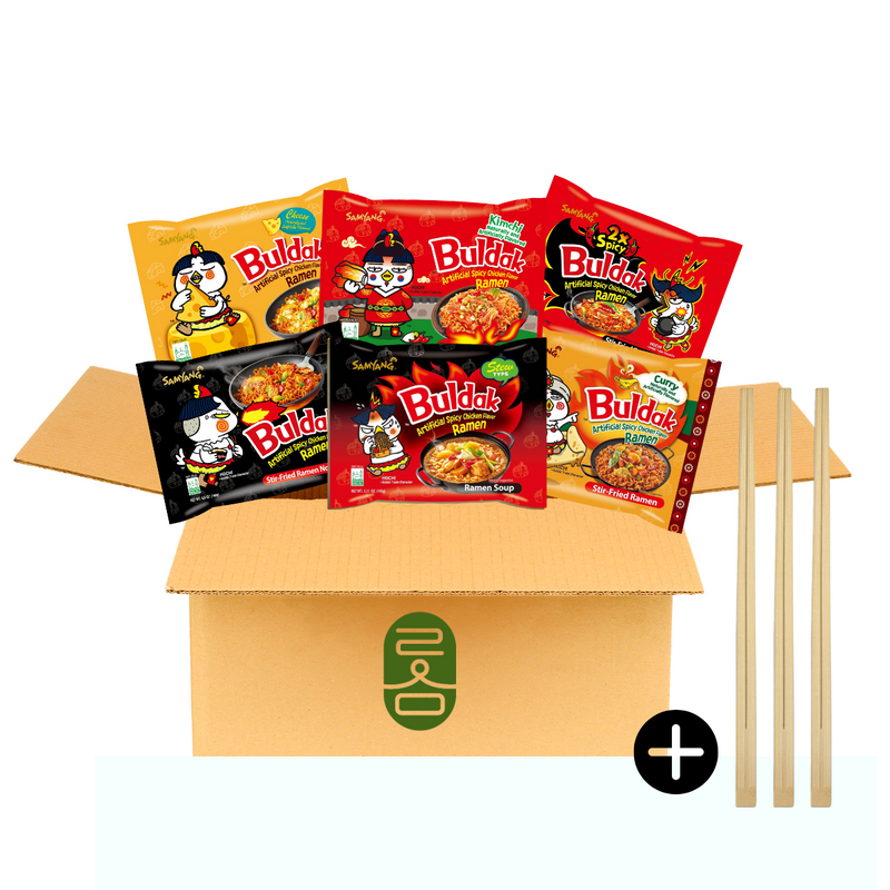 Six popular varieties of spicy buldak ramen! , 불닭  (140g)*6