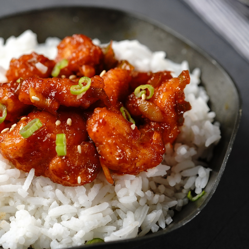 Spicy Marinated Chicken Bowl