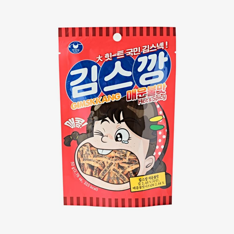 MANJUN Kimskkang Seaweed (Nori) Snack Combo Edition (김스깡 오리지널 & 매운불맛 콤보) 3.88oz (110g)