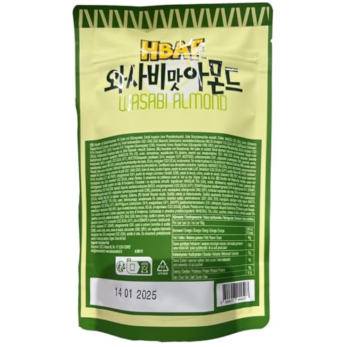 HBAF Korean Seasoned Wasabi Almonds (120g)