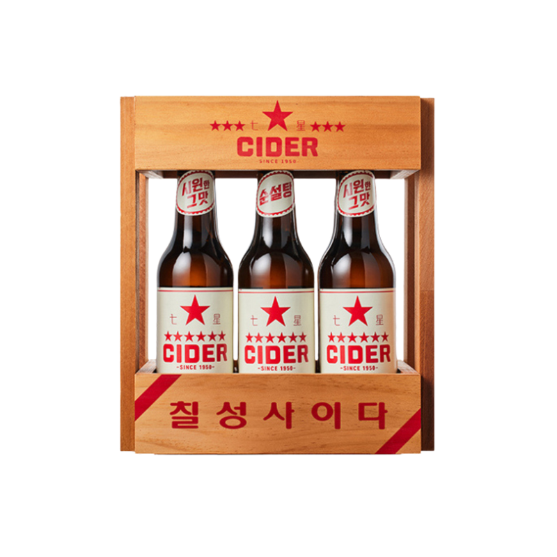 Cilsung Cidar 칠성사이다 - 330 ml (6 Bottles)