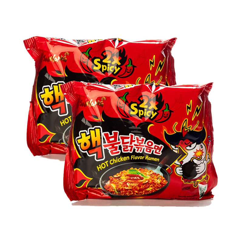 Samyang Buldak Jjajang Korean Spicy Hot Chicken Stir-Fried Noodles 4.94oz (Pack of 5)