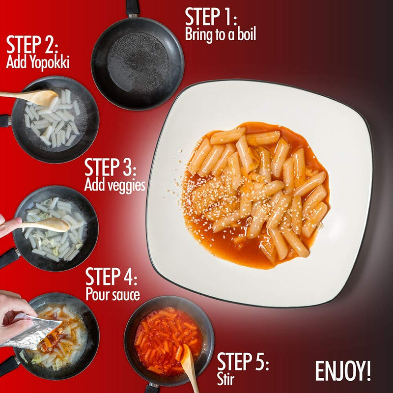 Yopokki Instant Tteokbokki Cup Sweet & Spicy - 140g