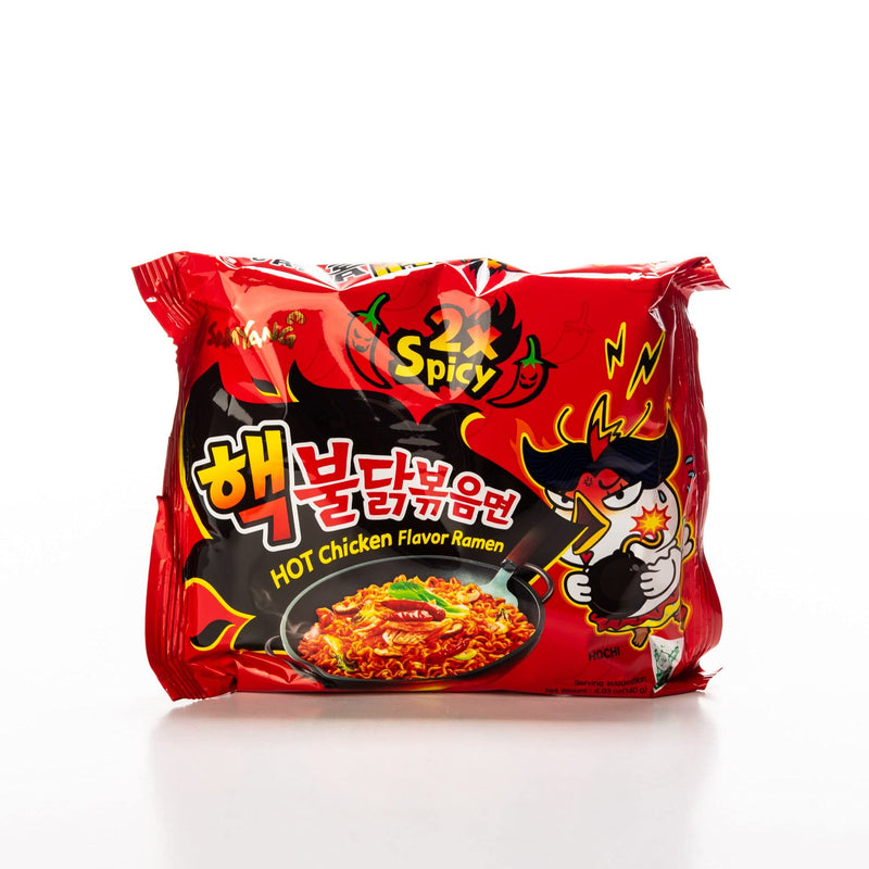 Samyang Buldak Jjajang Korean Spicy Hot Chicken Stir-Fried Noodles 4.94oz (Pack of 5)