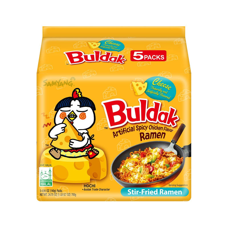 [SAMYANG] Buldak Ramen Noodles Multi Cheese, 삼양 불닭볶음면 멀티 치즈 (153g) (Pack of 5)