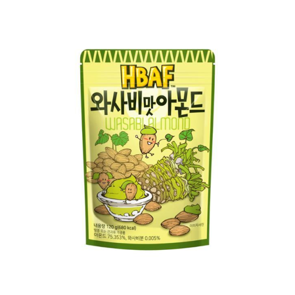 HBAF Korean Seasoned Wasabi Almonds (120g)