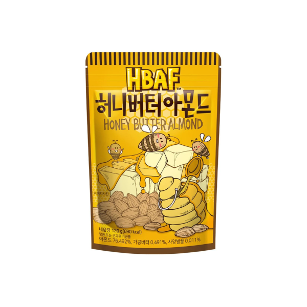 HBAF Korean Seasoned Honey Butter Almonds (120g)