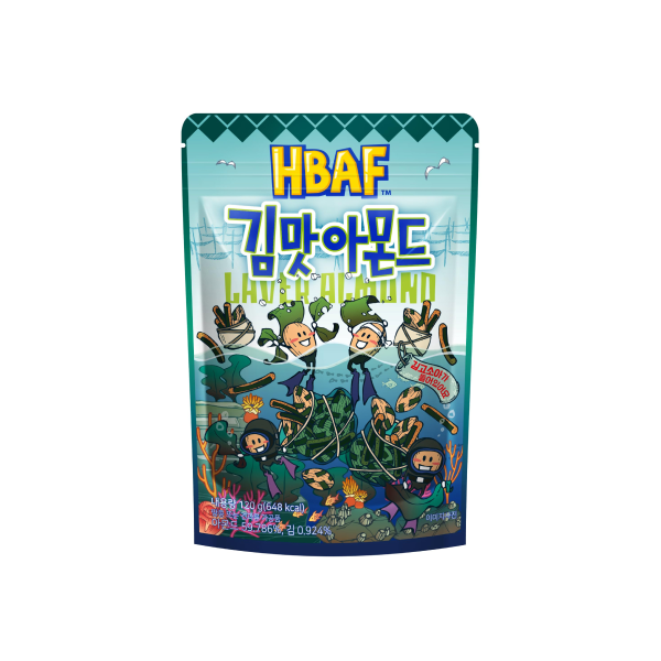 HBAF Korean Seasoned Seaweed Almonds (120g)