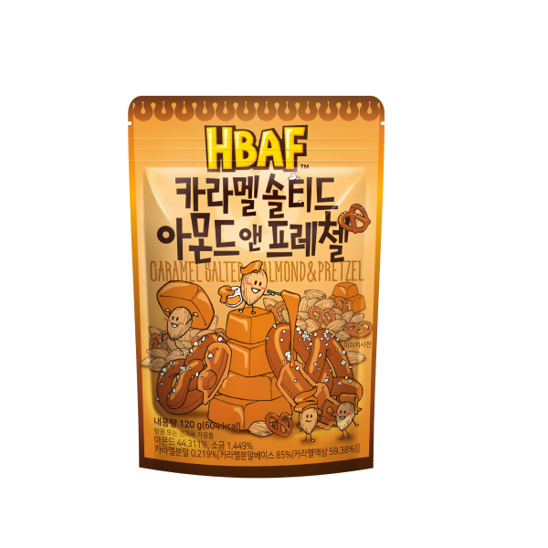 HBAF Korean Seasoned Caramel Salted Almonds (120g)