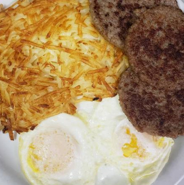 Sausage Patties (2 pcs) and Eggs