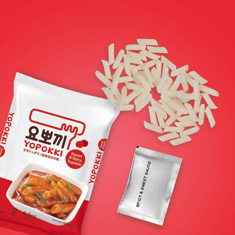 Yopokki Instant Tteokbokki Sweet & Mile Spicy - 2Packs