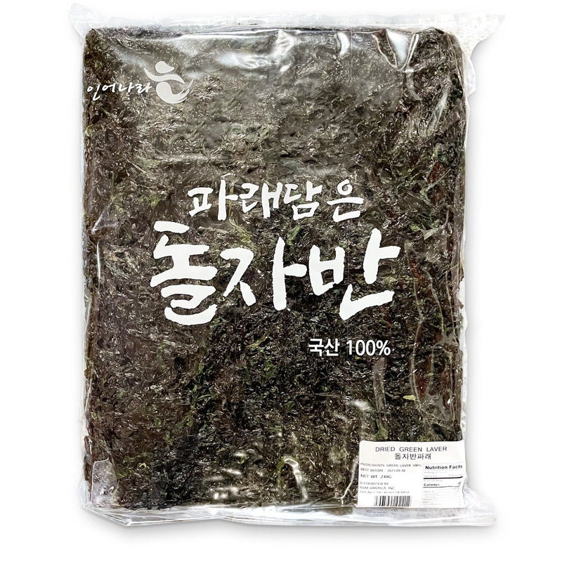 DRIED GREEN LAVER 돌자반파래